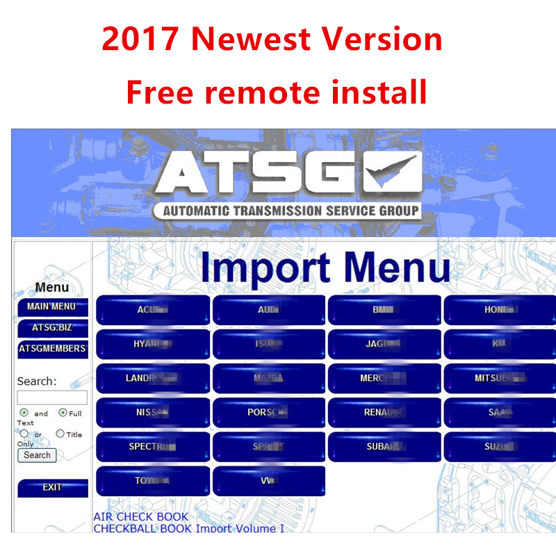 Auto Repair Shop For Transmissions - Ücretsiz kurulum ATSG 2017 oto tamir