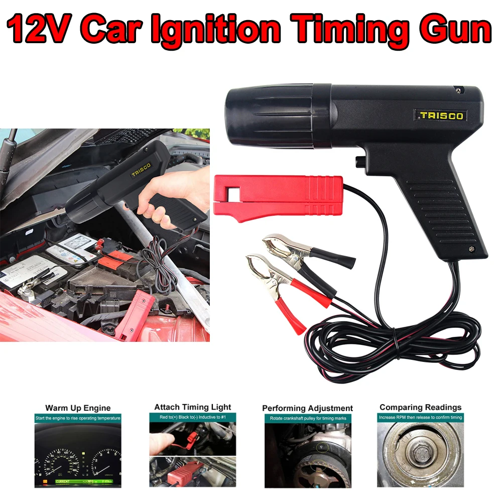 Timing Light Gun - 12V araba ateşleme zamanlama tabancası benzinli
