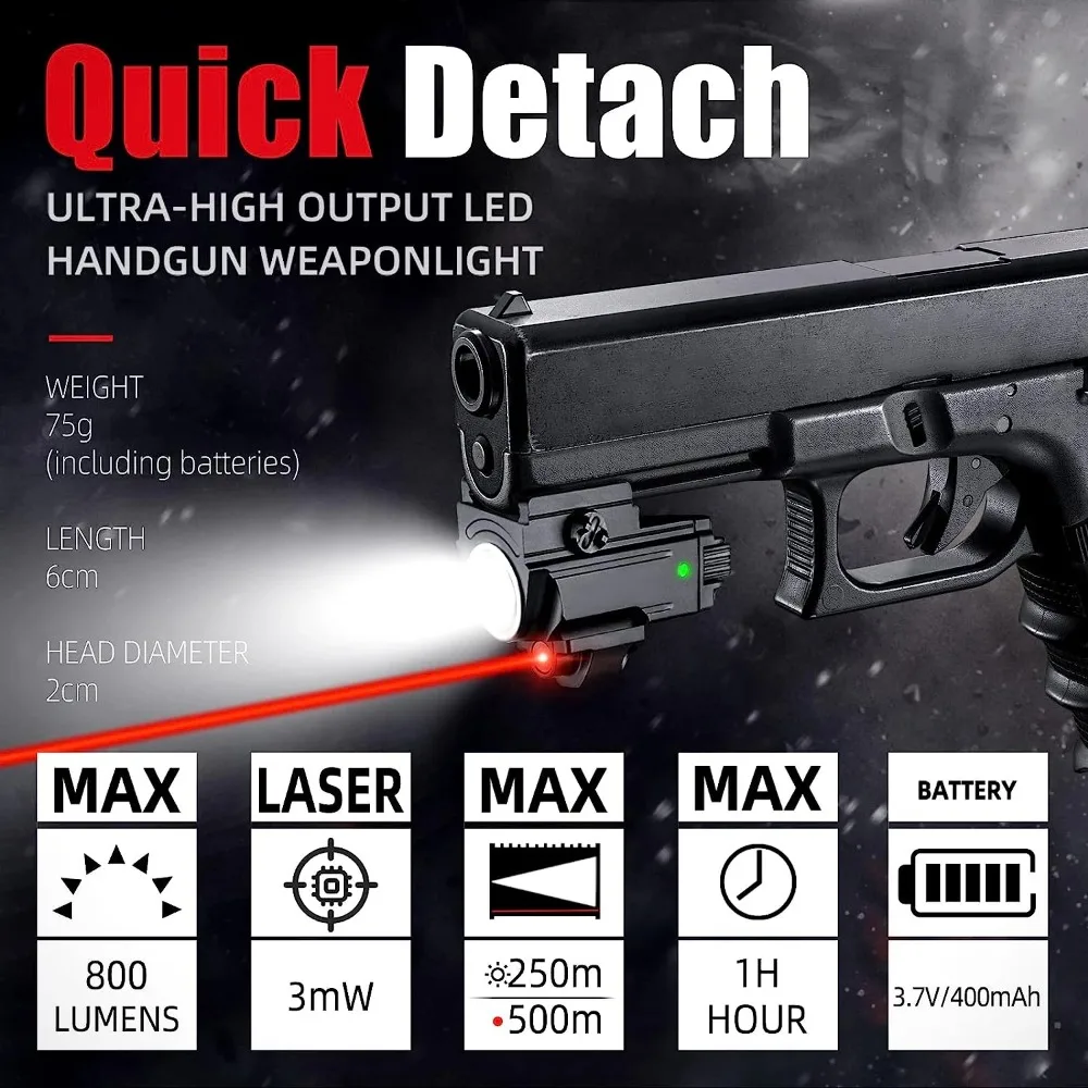 800 Lümen Taktik LED El Feneri - Timing Light Gun incelemesi ve fiyatı