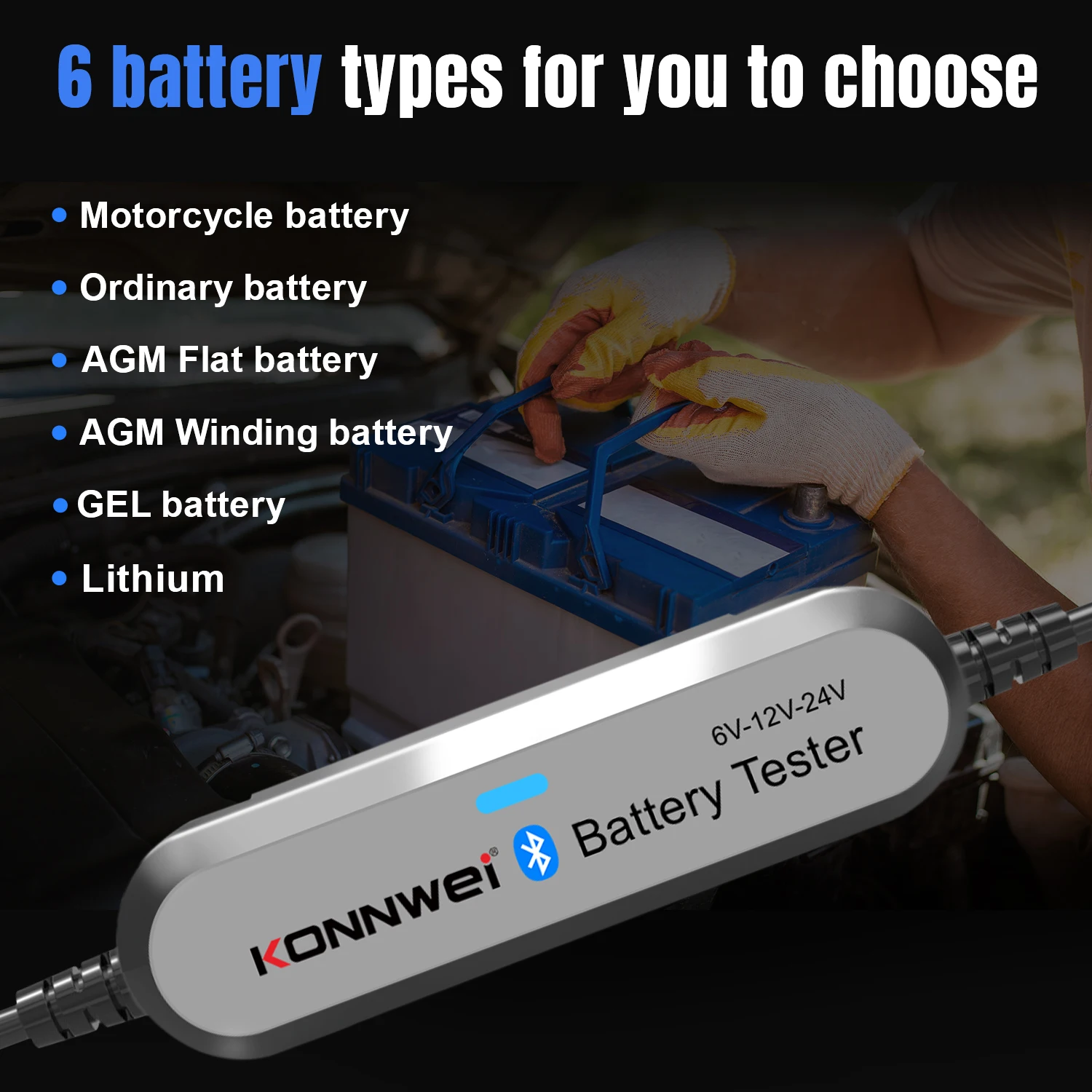 2026 KONNWEI BK200 Bluetooth 5 - Battery Load Tester incelemesi ve fiyatı