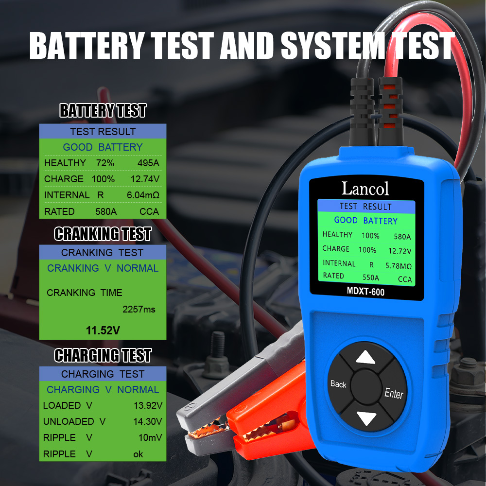 Lancol MDXT600 araba pil test  - Battery Load Tester incelemesi ve fiyatı